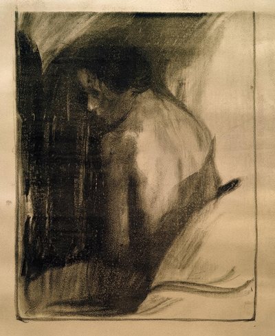Female Nude from the Back by Käthe Kollwitz
